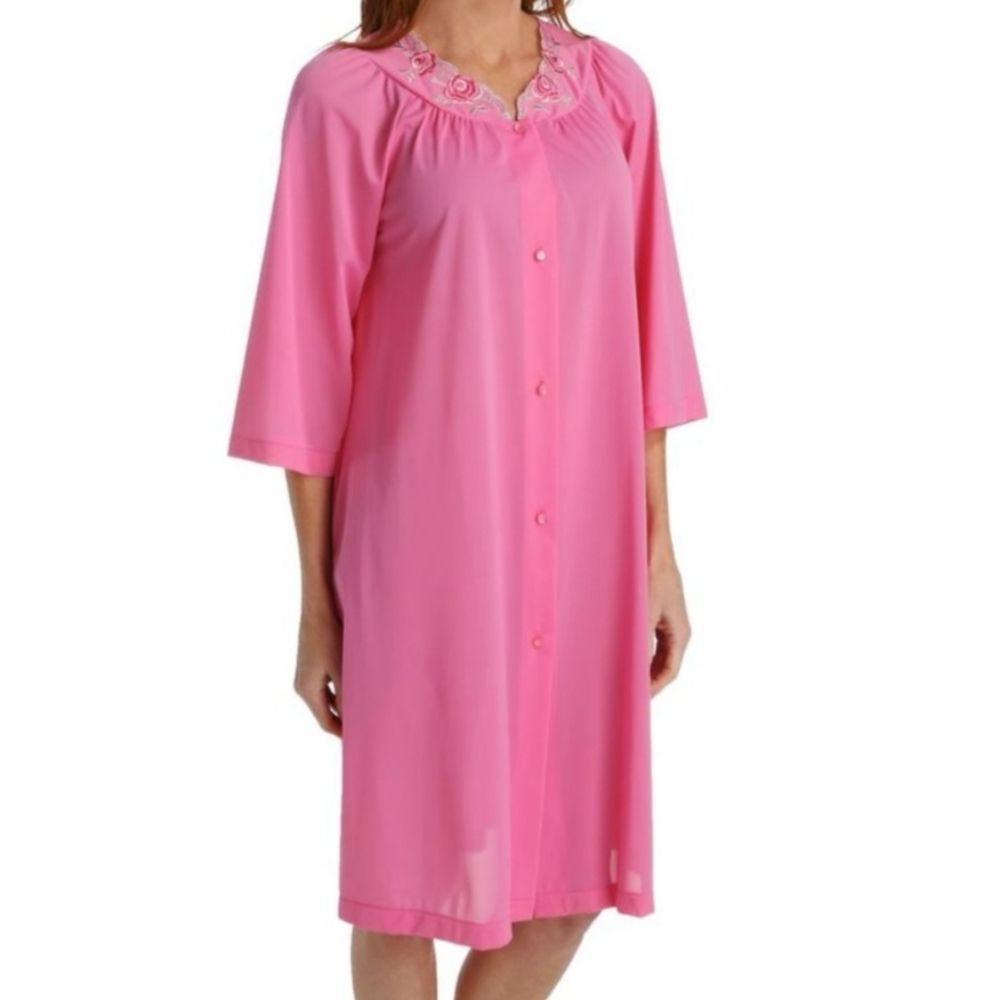 Shadowline Petals Embroidered Yoke Coat rosy pink